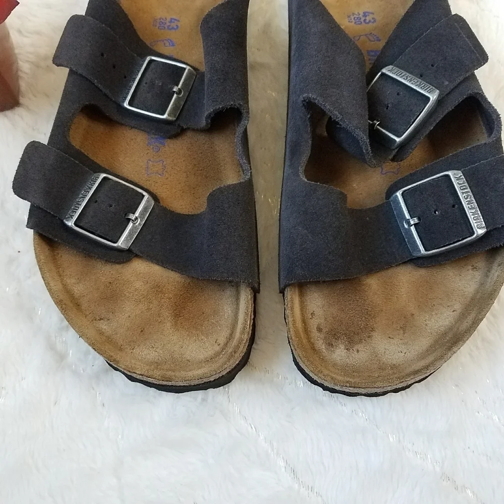 Birkenstock Arizona Soft Footbed Black Suede Sandals